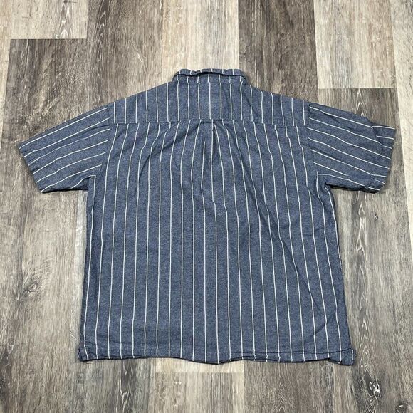 dyer brand san diego men's button up short sleeve shirt Sz Large - Picture 3 of 11